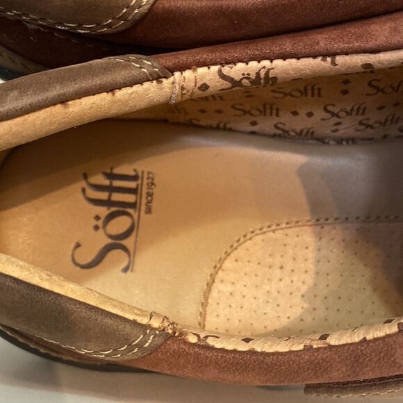 Sofft Brown Suede Leather Comfort Shoes Adjustable Strap Casual Walking Cottage - Picture 10 of 16